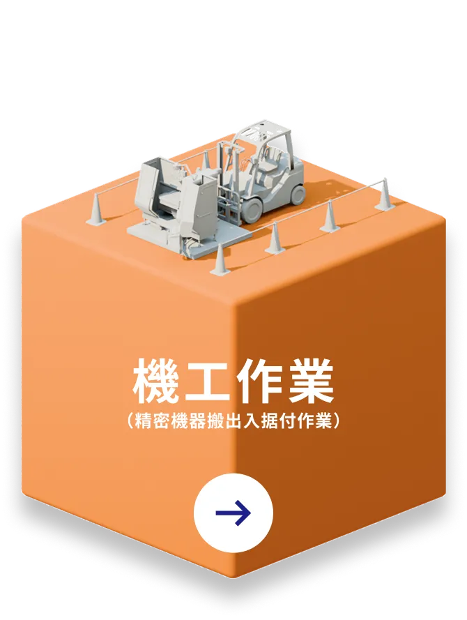 機工作業（精密機器搬出入据付作業）